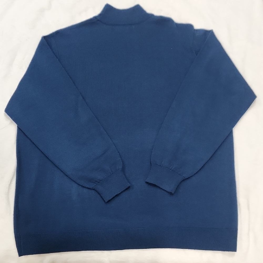 Elegant Navy Turtleneck Sweater for Women - Picture 6 of 6